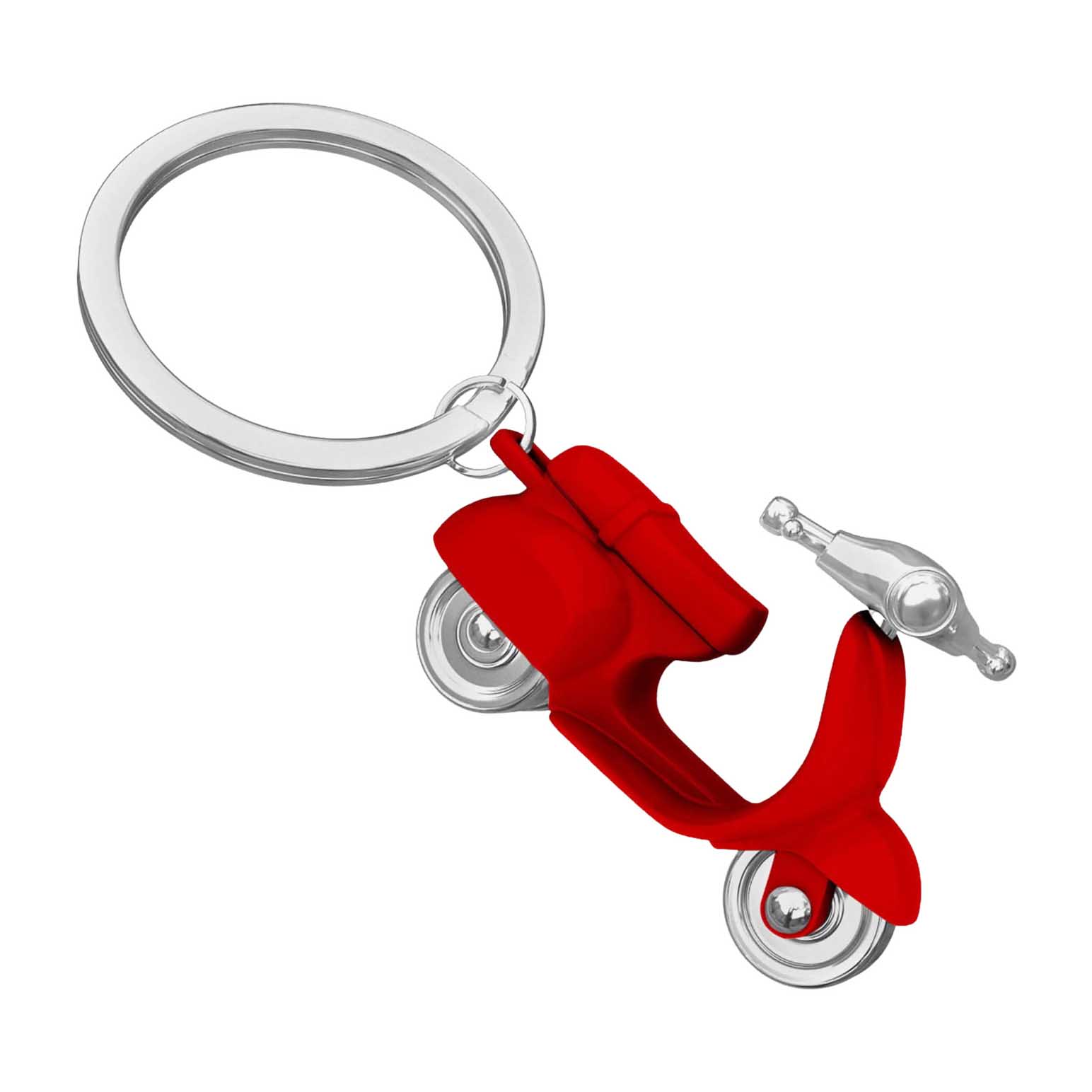 Metalmorphose Red Scooter Keychain