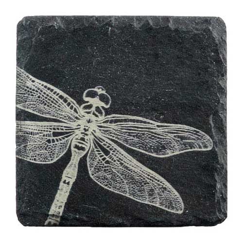 Selbrae House Single Slate Coaster - Dragonfly