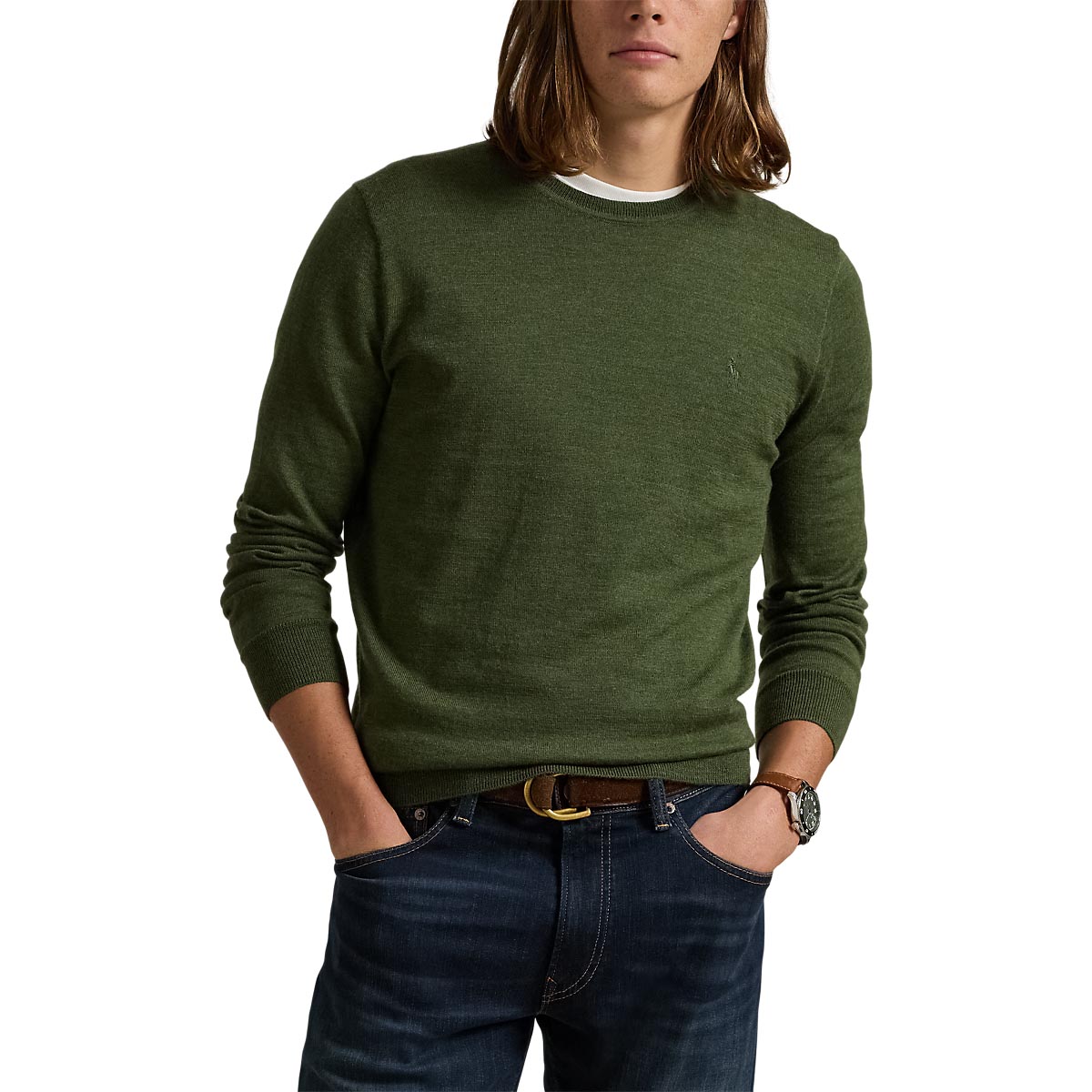 Polo Ralph Lauren Slim Fit Washable Wool Crewneck Sweater