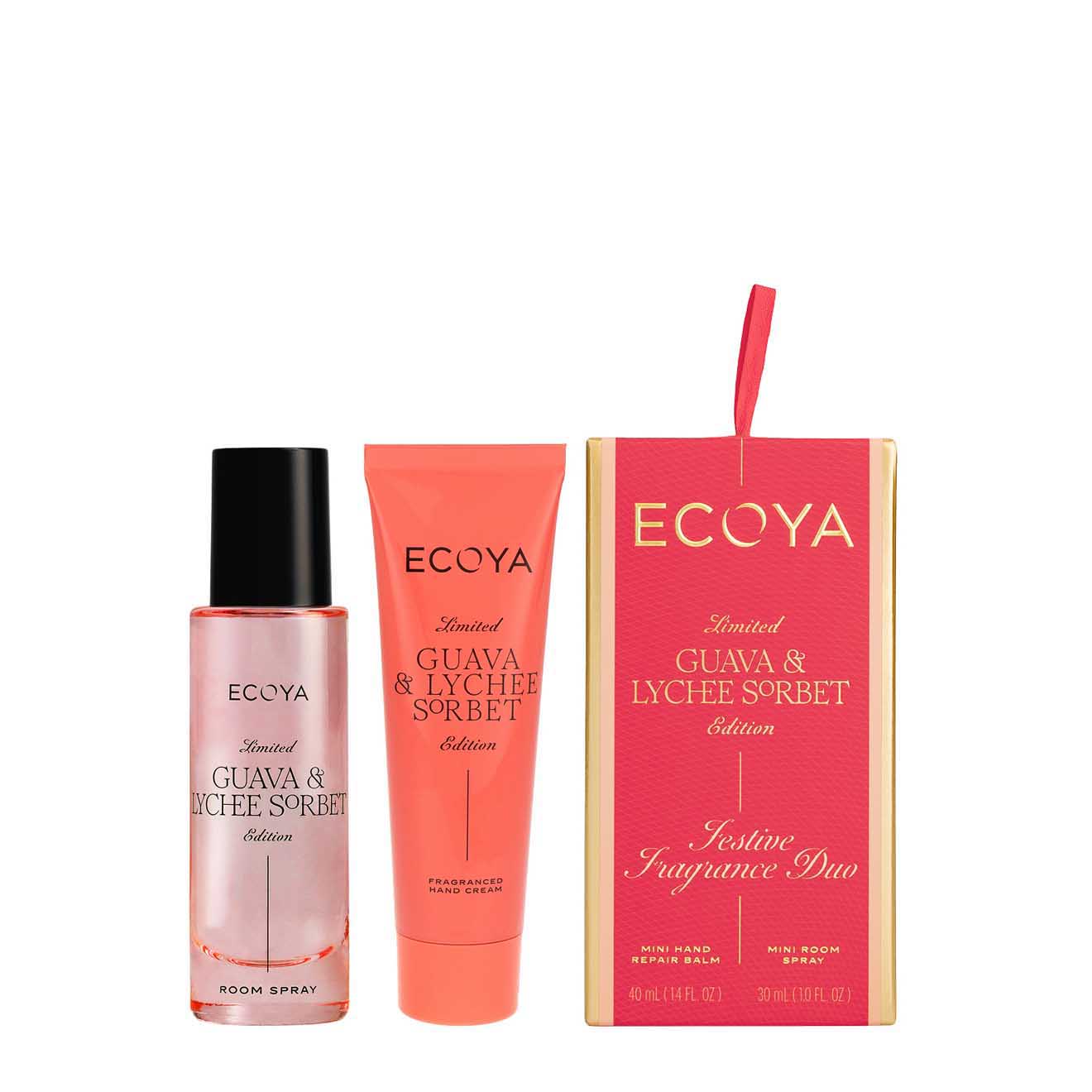 ECOYA Guava & Lychee Sorbet Festive Fragrance Duo