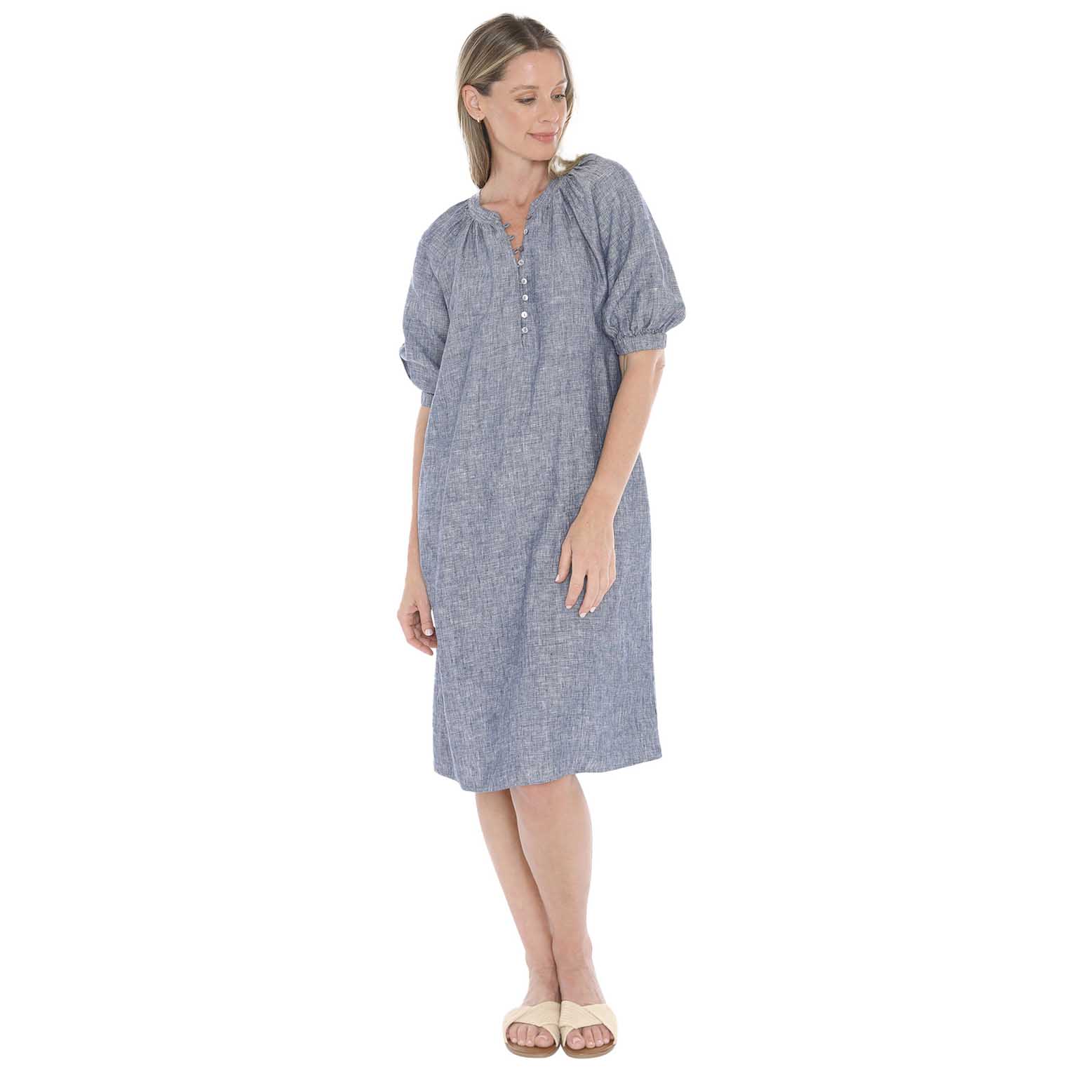 Jump Button Neck Dress