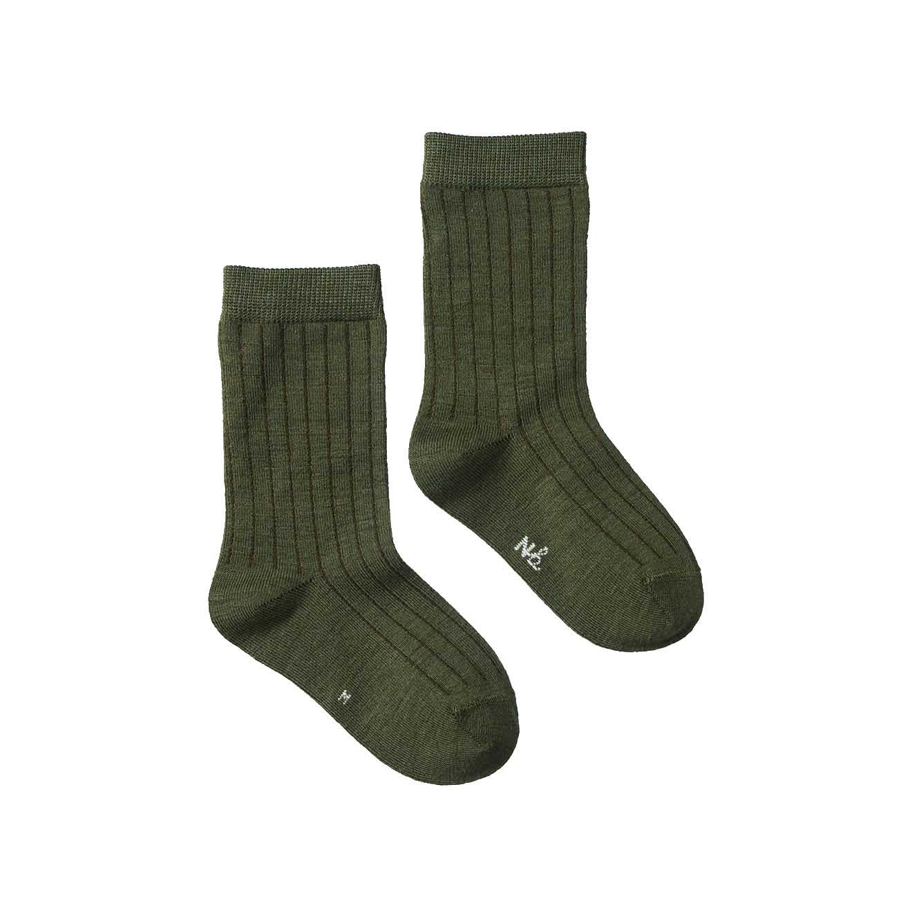 Nature Baby Organic Wool Rib Socks