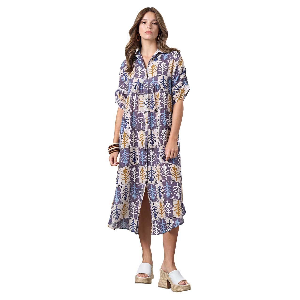 Madly Sweetly Quartet Shirt Dress