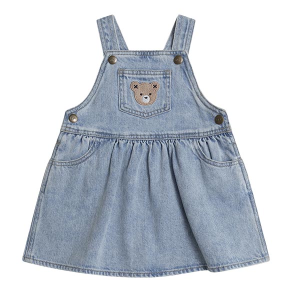 Huxbaby Dreamy Denim Pinafore Dress 6M-2Y