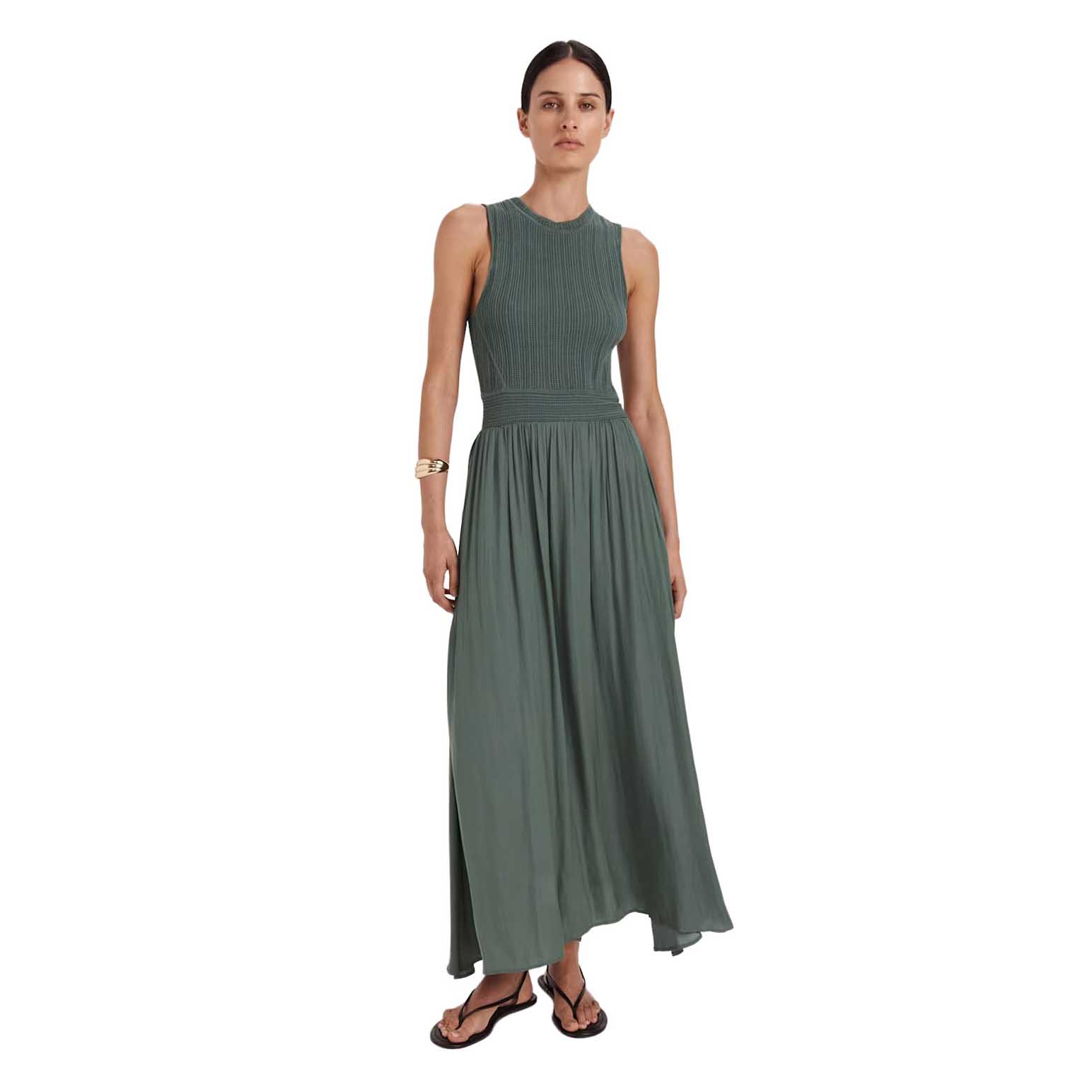SABA Lillian Mixed Media Maxi Dress