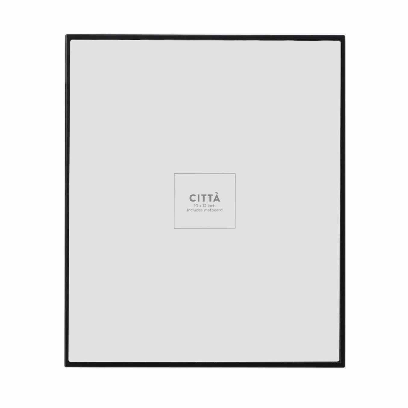 Città Metal Photo Frame Black  (Photo 5x7in) 25.5x3.5x30cm