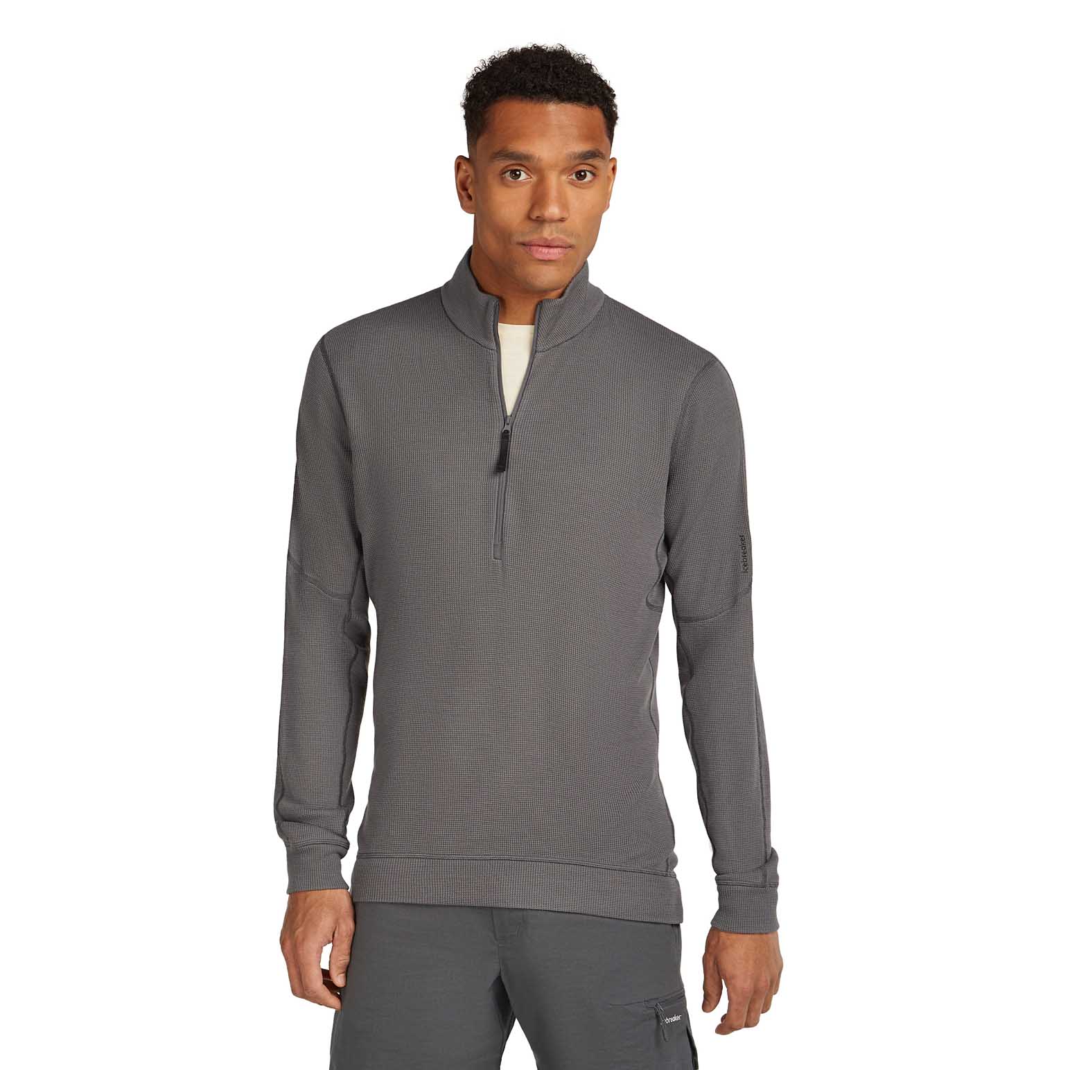 Icebreaker M Merino 260 Waffle Knit Wander LS Half Zip