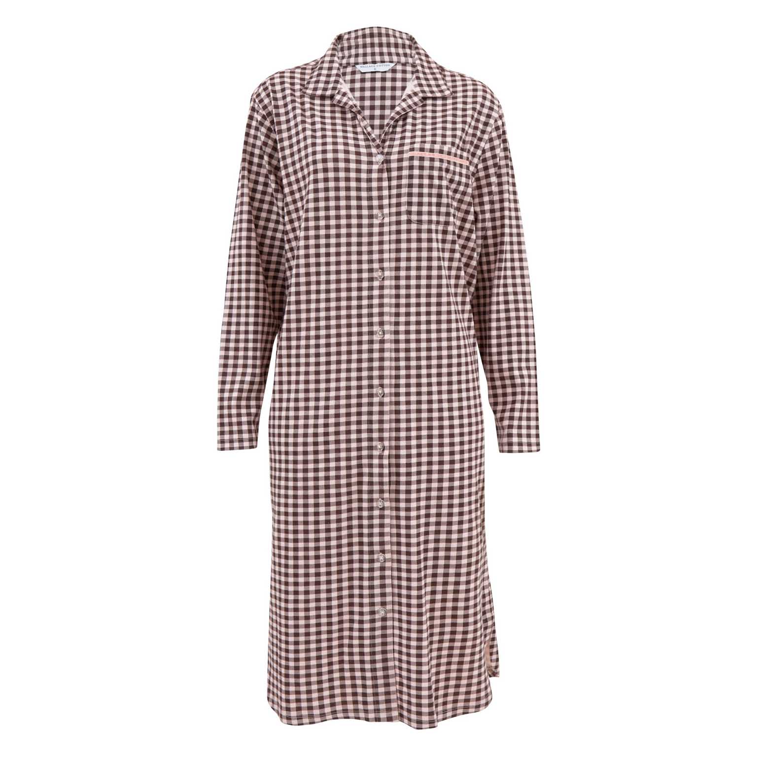 Wallace Cotton Kendra Organic Brushed Cotton Knit Nightshirt
