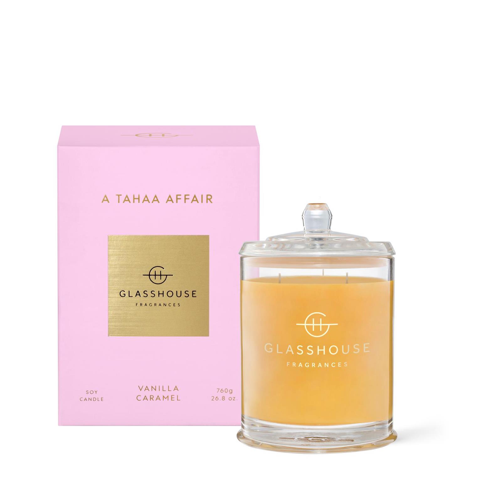 Glasshouse Fragrances A Tahaa Affair Triple Scented Soy Candle 760g