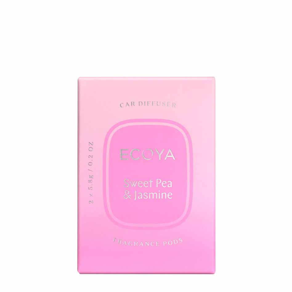ECOYA Sweet Pea & Jasmine Car Diffuser Fragrance Pods