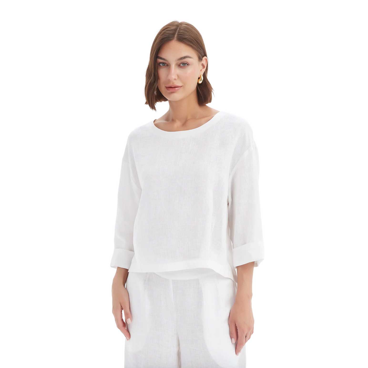 TIRELLI Pleat Hem Top