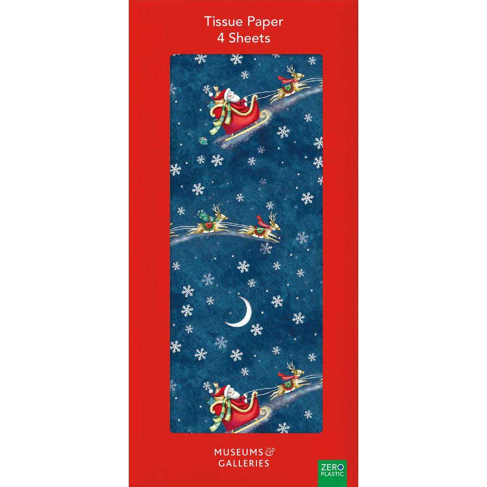 Museums & Galleries Santa Over The Rooftops Christmas Tissue Wrap