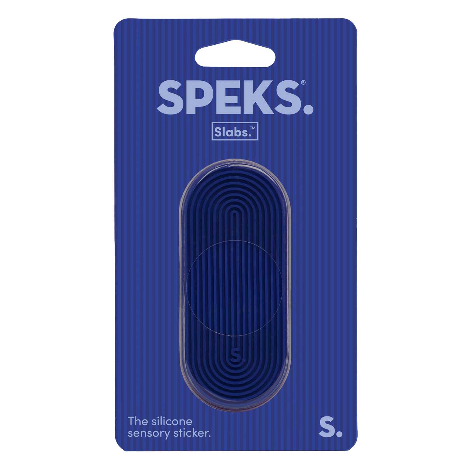 Speks Slabs Tab Sensory Sticker - Groove Blue