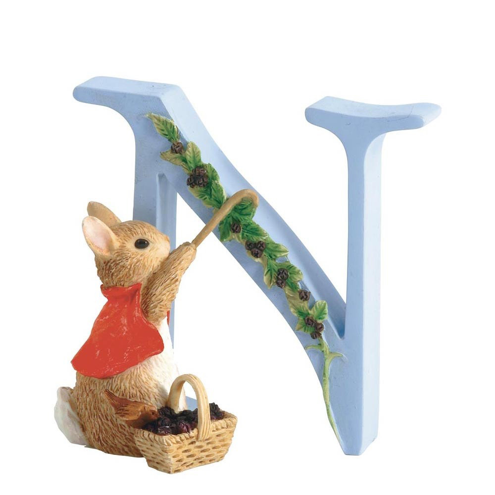 Beatrix Potter Alphabet N - Cotton Tail