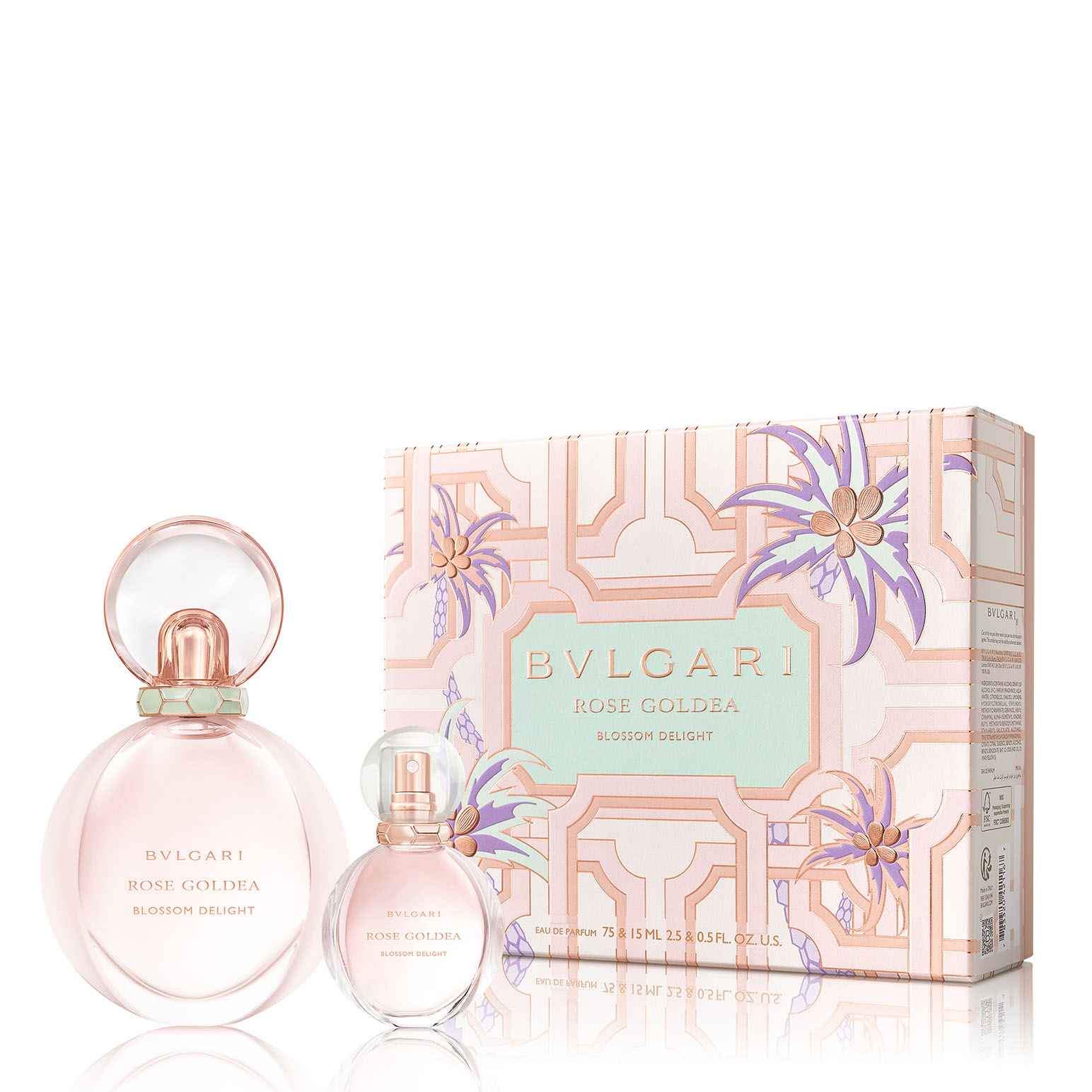 Bvlgari Rose Goldea Blossom Delight 75ml EDP 2pc Christmas Gift Set