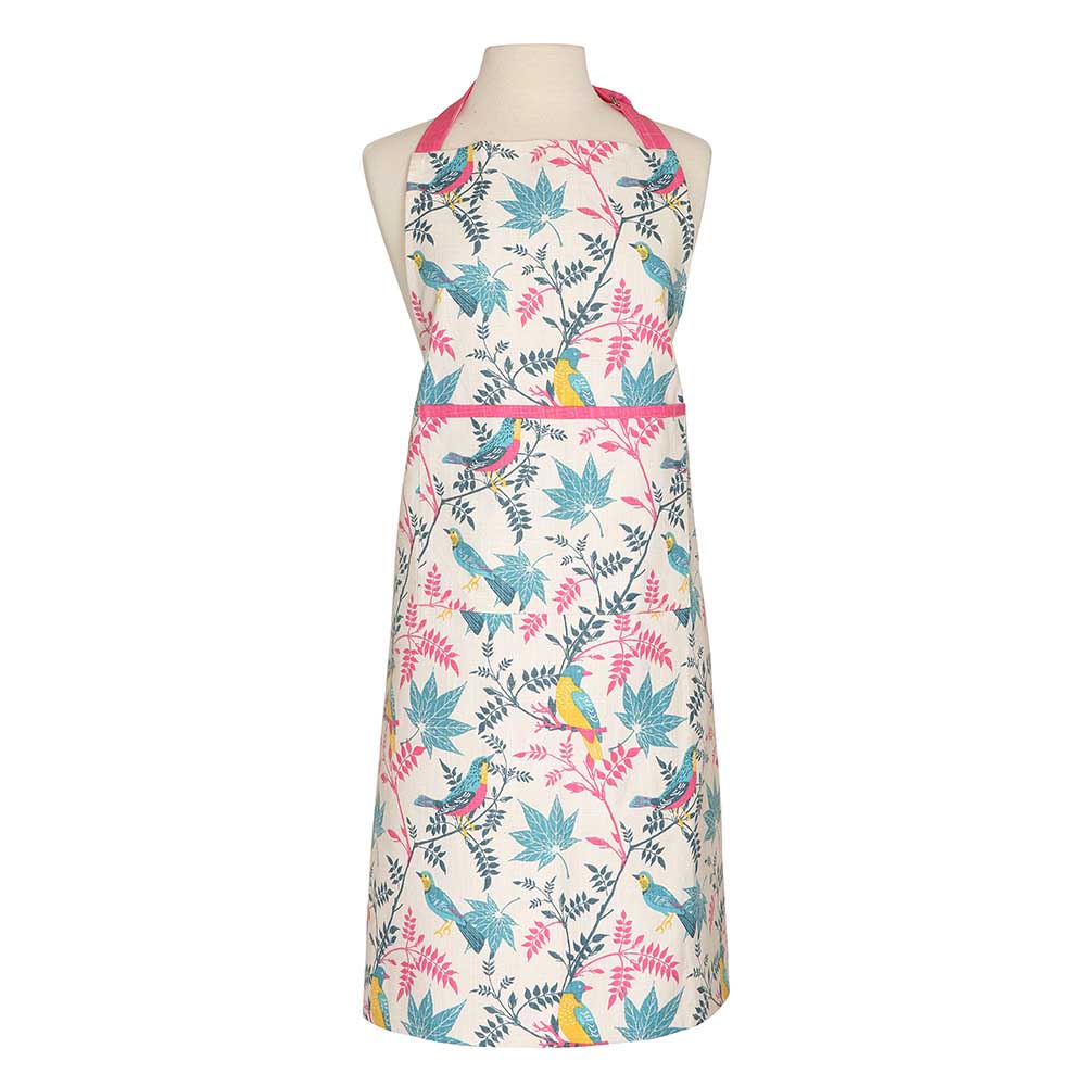 Rhs By Dexam Birds Organic Cotton Adult Apron