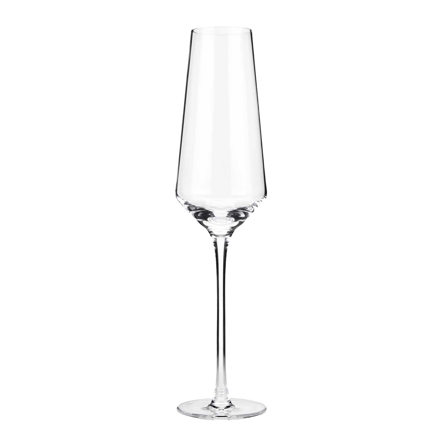Viski Raye Crystal Champagne Flutes Set Of 2
