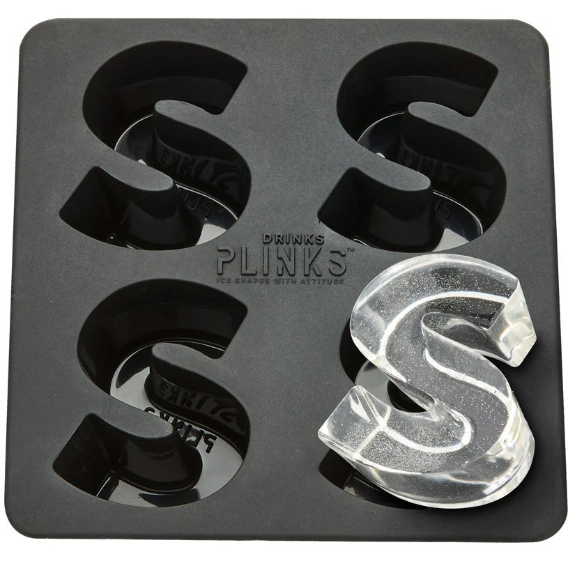 Drinks Plinks Ice Cube Tray - Letter S