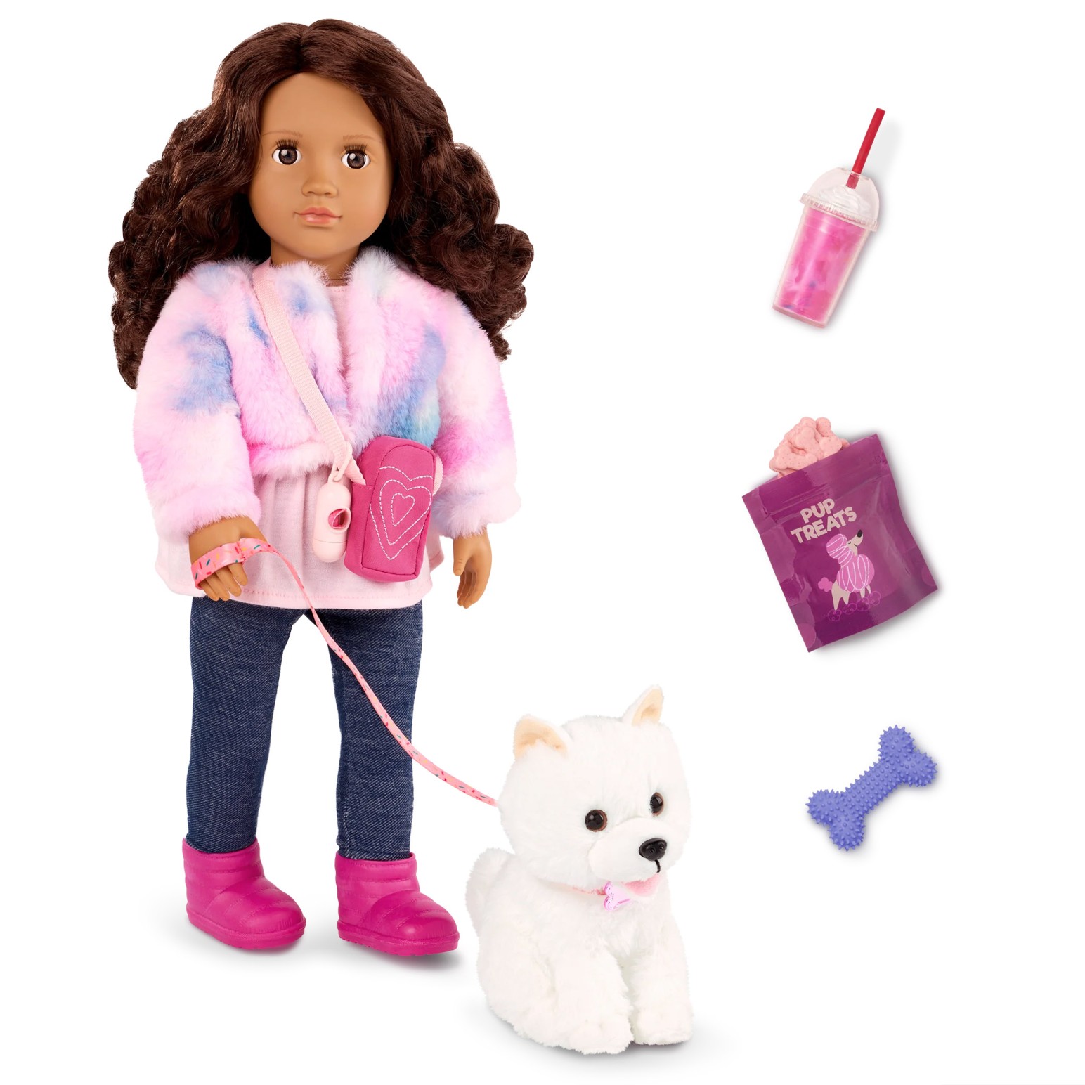 Our Generation Dolls Doll & Pomeranian Pup - Ines & Jojo