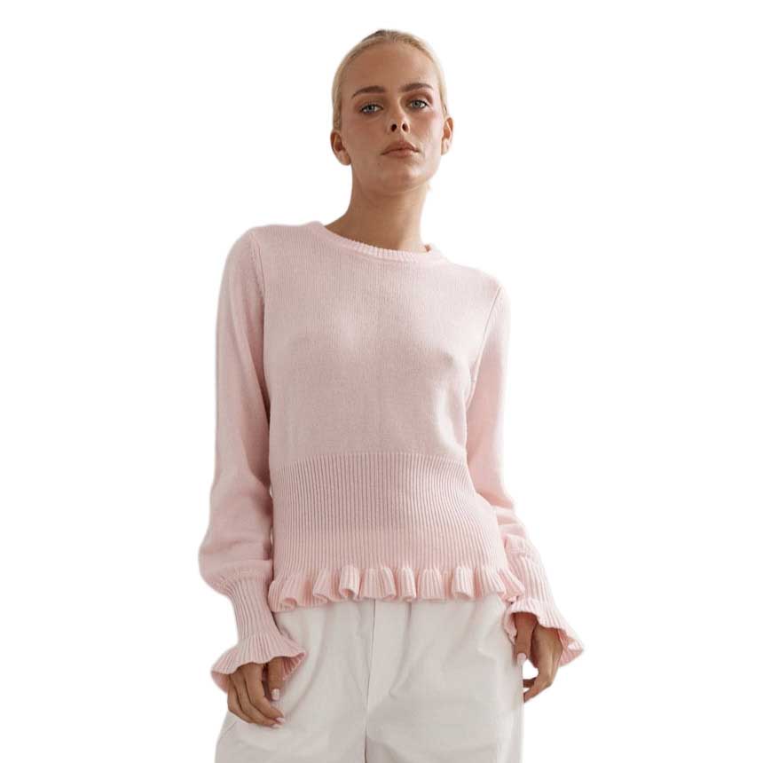 Caitlin Crisp Frilly Crop Crew