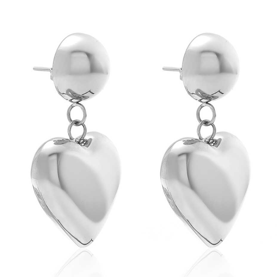 Silk & Steel Cupid Drop Earrings