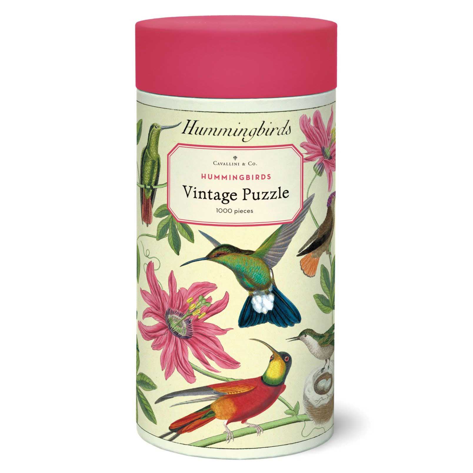 Cavallini Hummingbirds  1000 Pce Vintage Puzzle