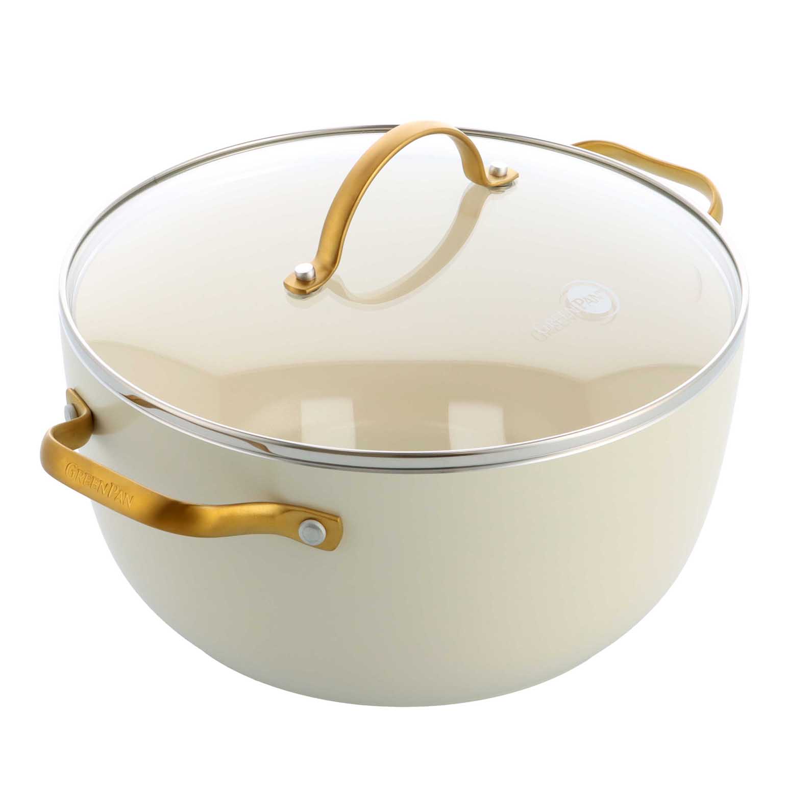 Greenpan Padova PFAS Free Casserole 24cm/4.71L - Cream