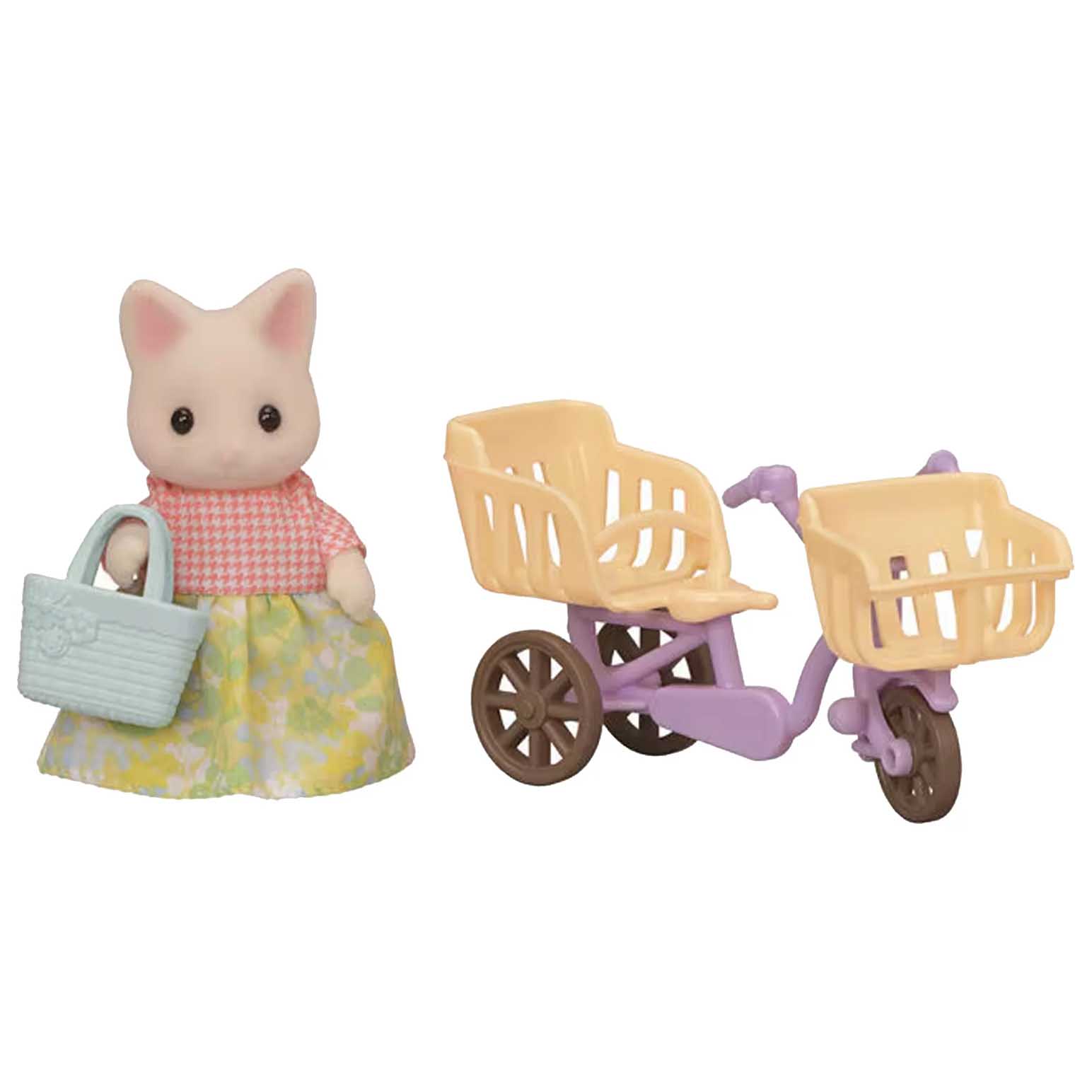 Sylvanian Families Floral Cat Mother's Bicycle Ride
