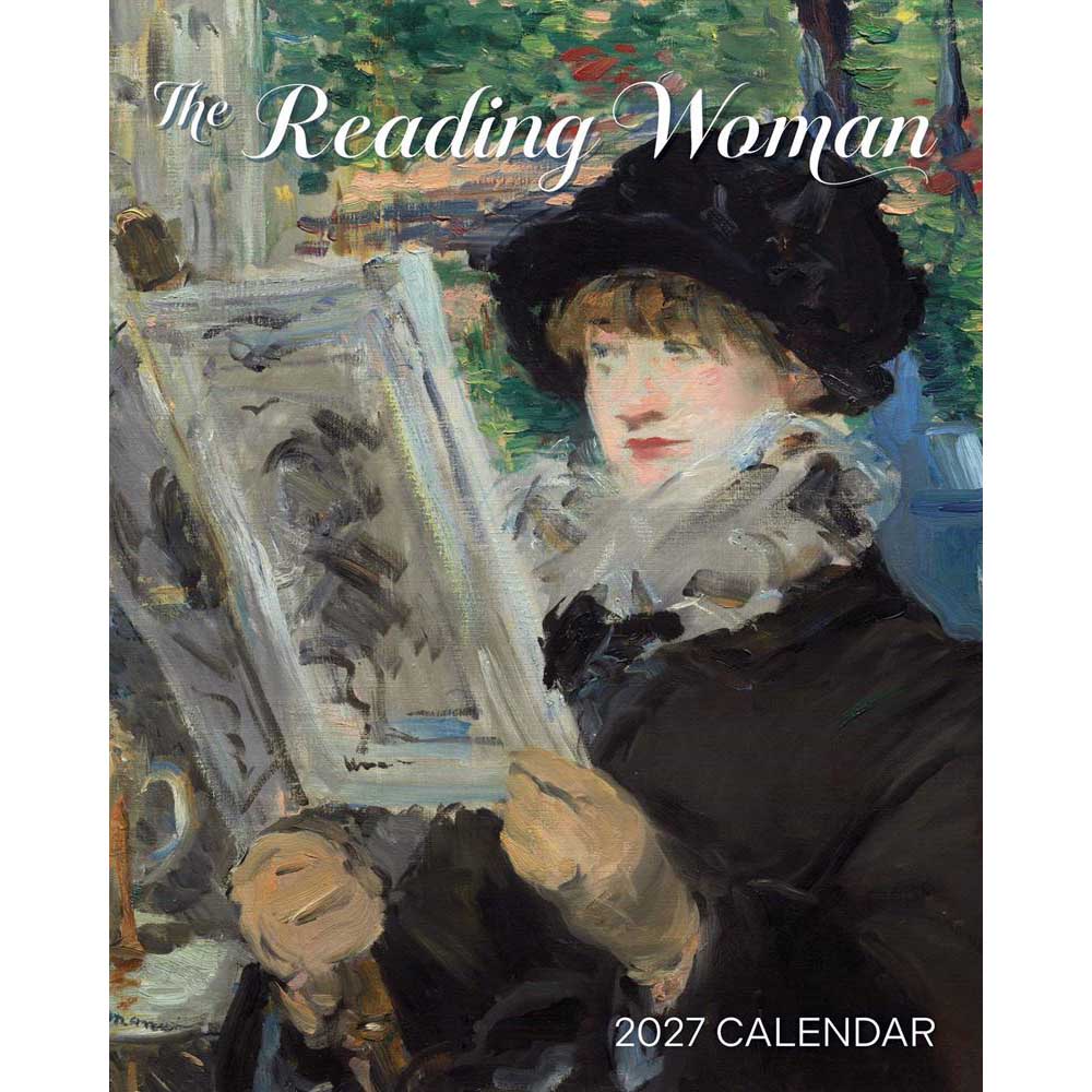 Pomegranate The Reading Woman Mini Wall Calendar 2027