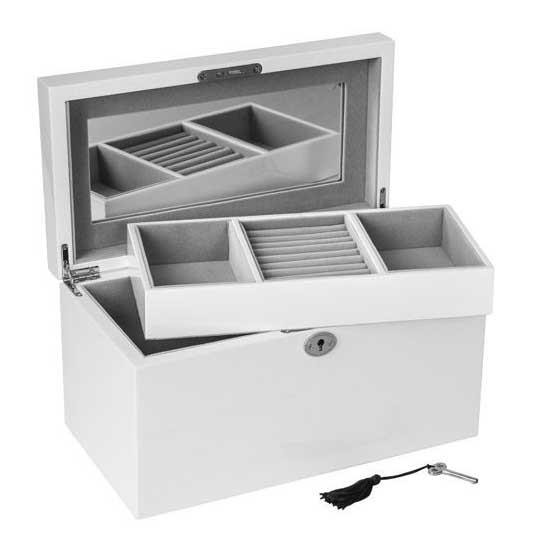 White Jewellery Box Kim 30x16x16cm