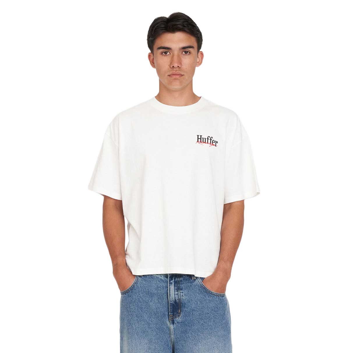 Huffer Block Crop Tee 220/Pit Stop