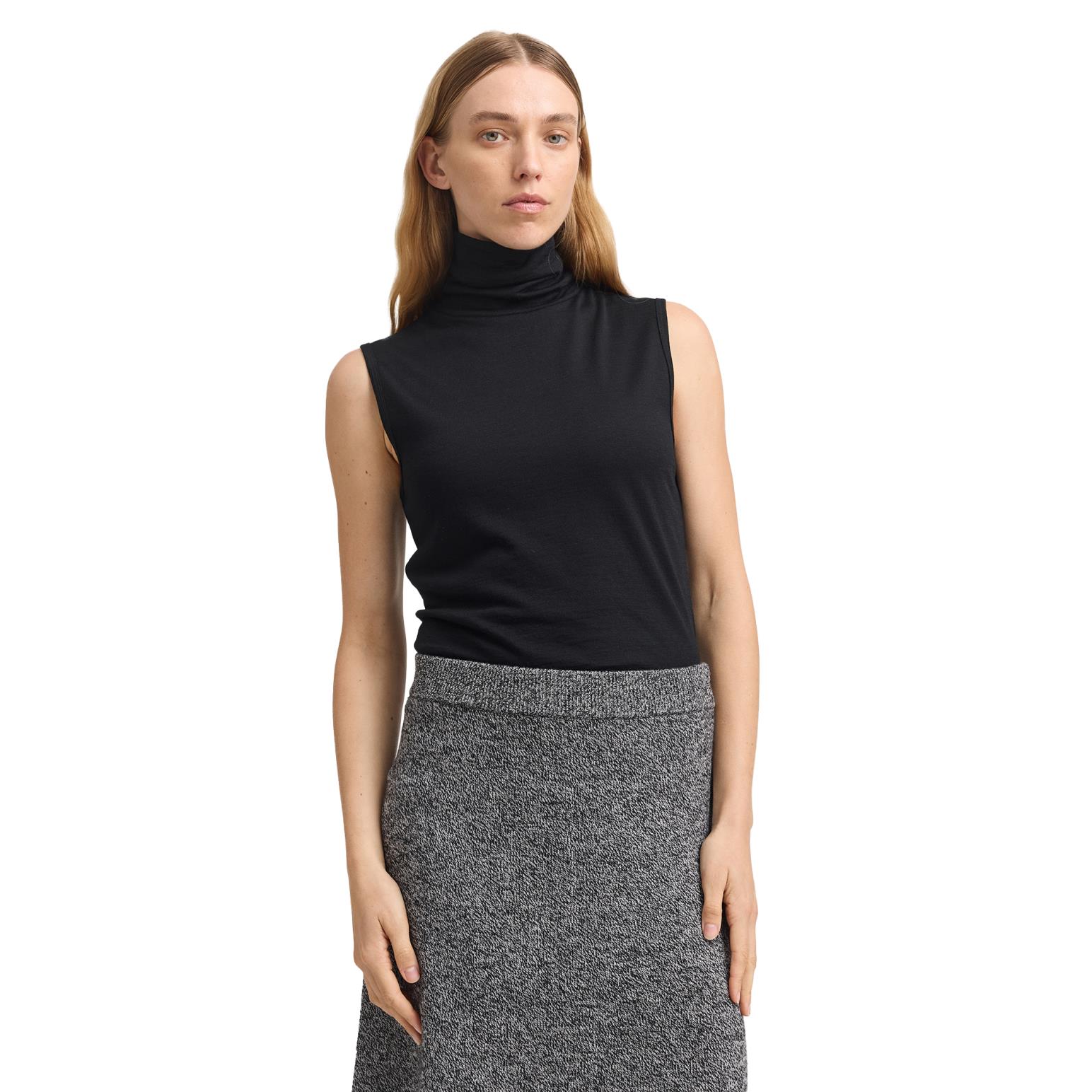 Toorallie Sleeveless Roll Neck Singlet