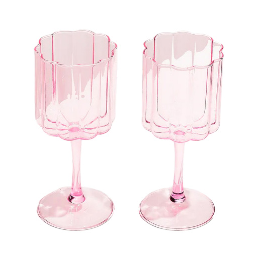 Fazeek Wave Wine Glass - Set Of 2