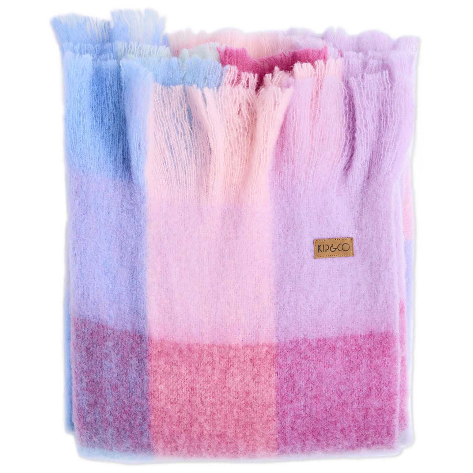 Kip&Co Candy Clouds Tartan Cosy Blanket