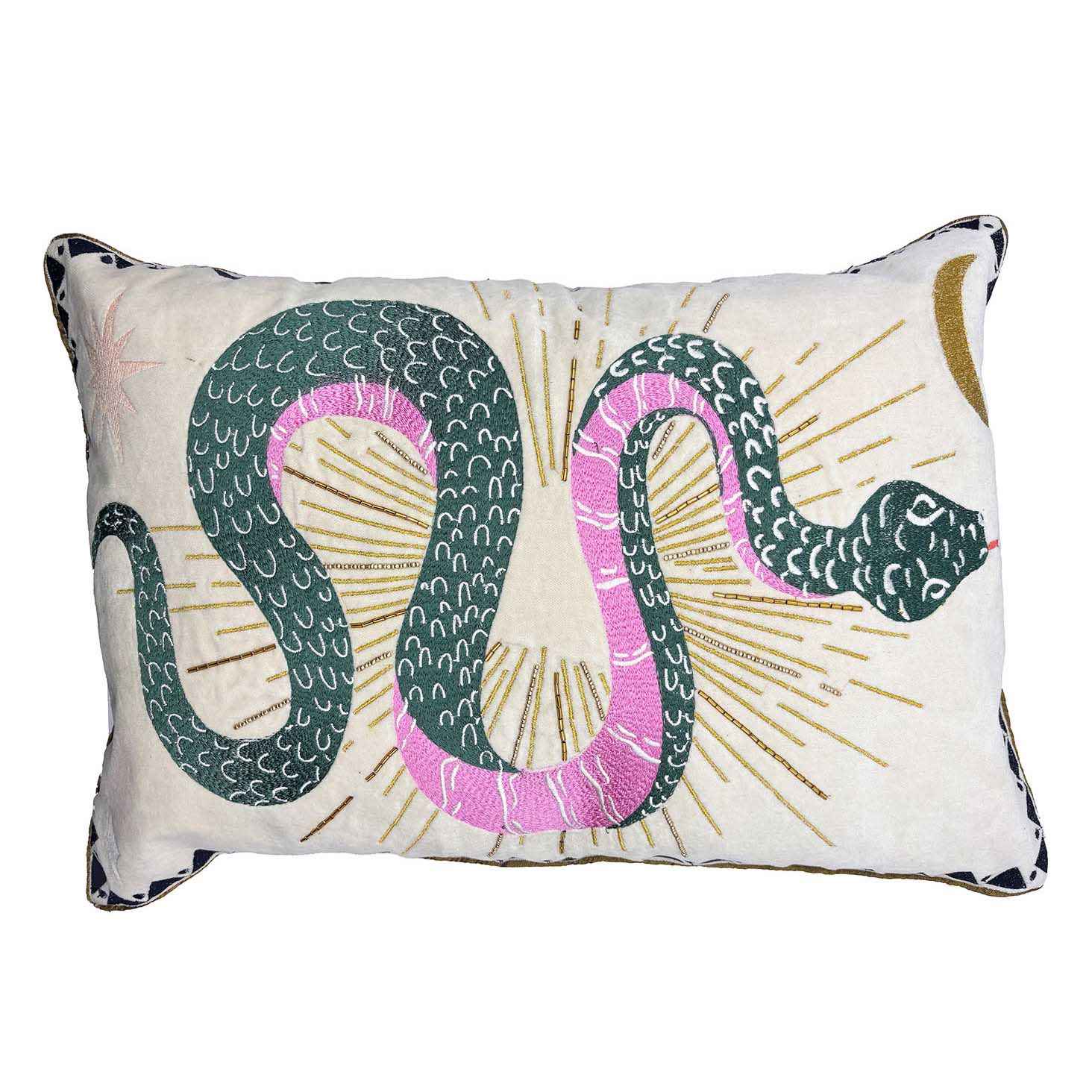 House Of Disaster Inked Snake Cushion