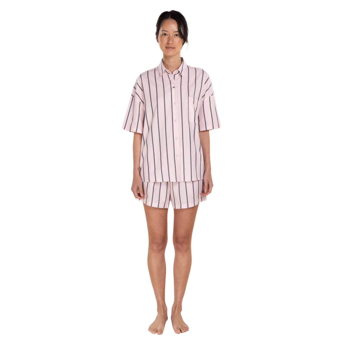 Gingerlilly Sasha Striped Boyfriend Short Pj Set