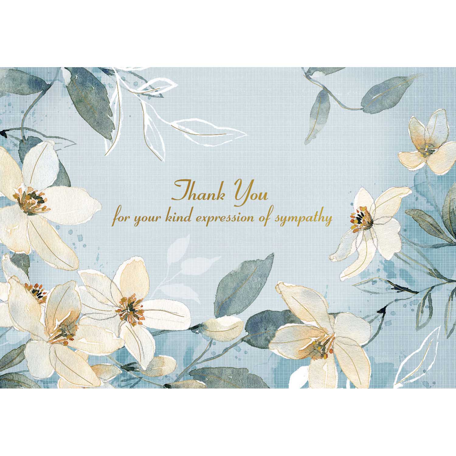 Image Gallery TY Notecards: Sympathy White Jasmine