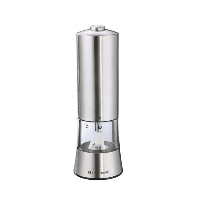 Zassenhaus Gera Electric USB Pepper Mill Stainless Steel