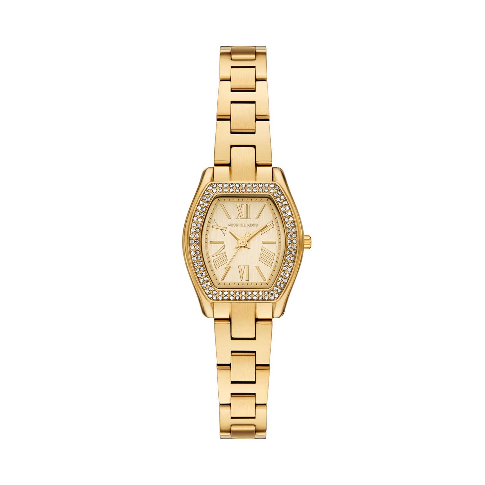 Michael Kors Chelsea Three-Hand Gold-Tone Stainless Steel Watch