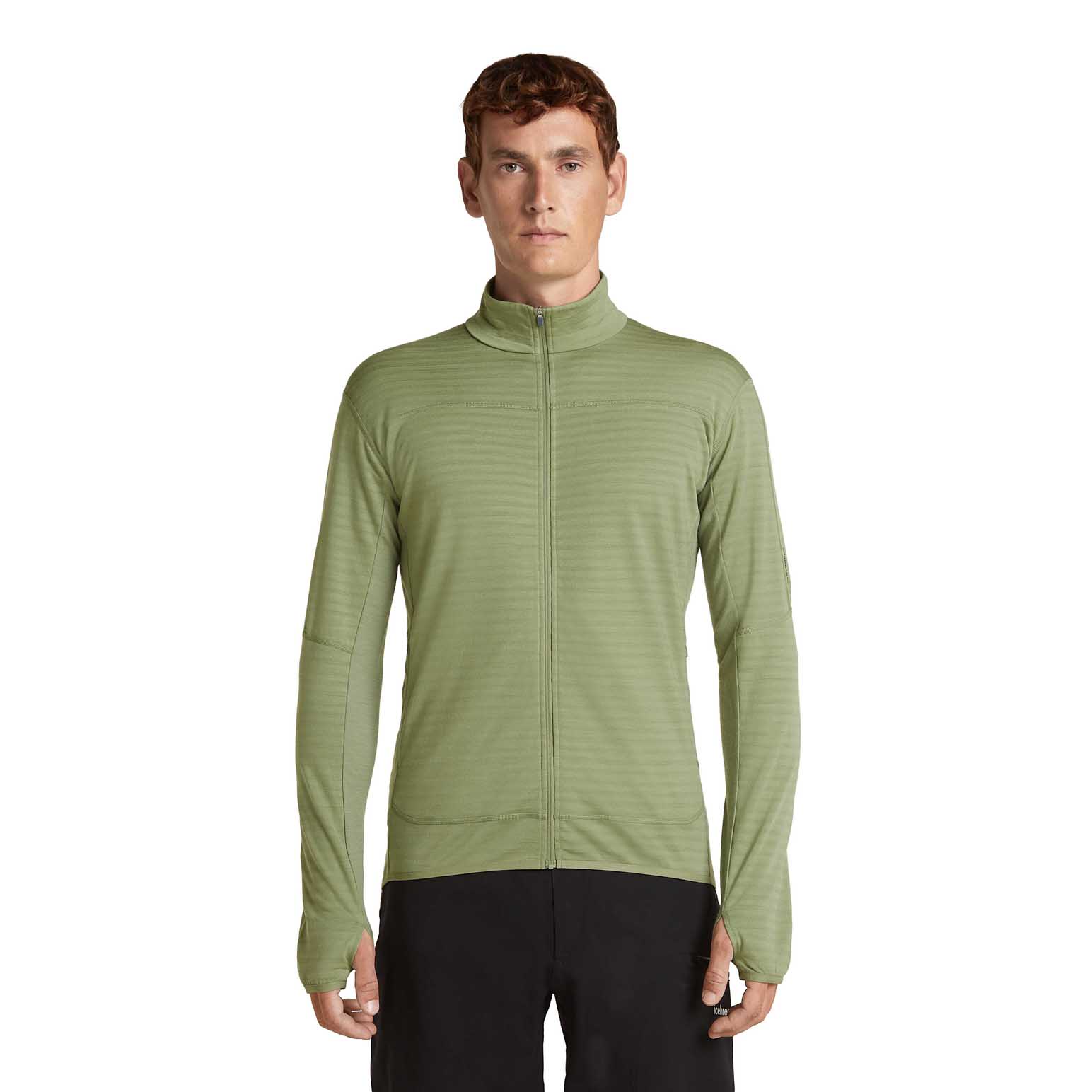 Icebreaker M Merino 300 RealFleece Descender LS Zip