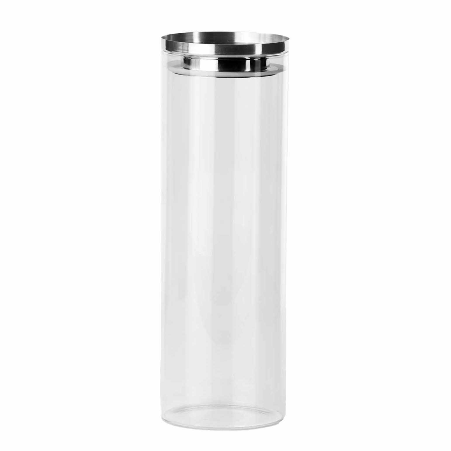 Città Stacking Canister L - Clear/Stainless Steel