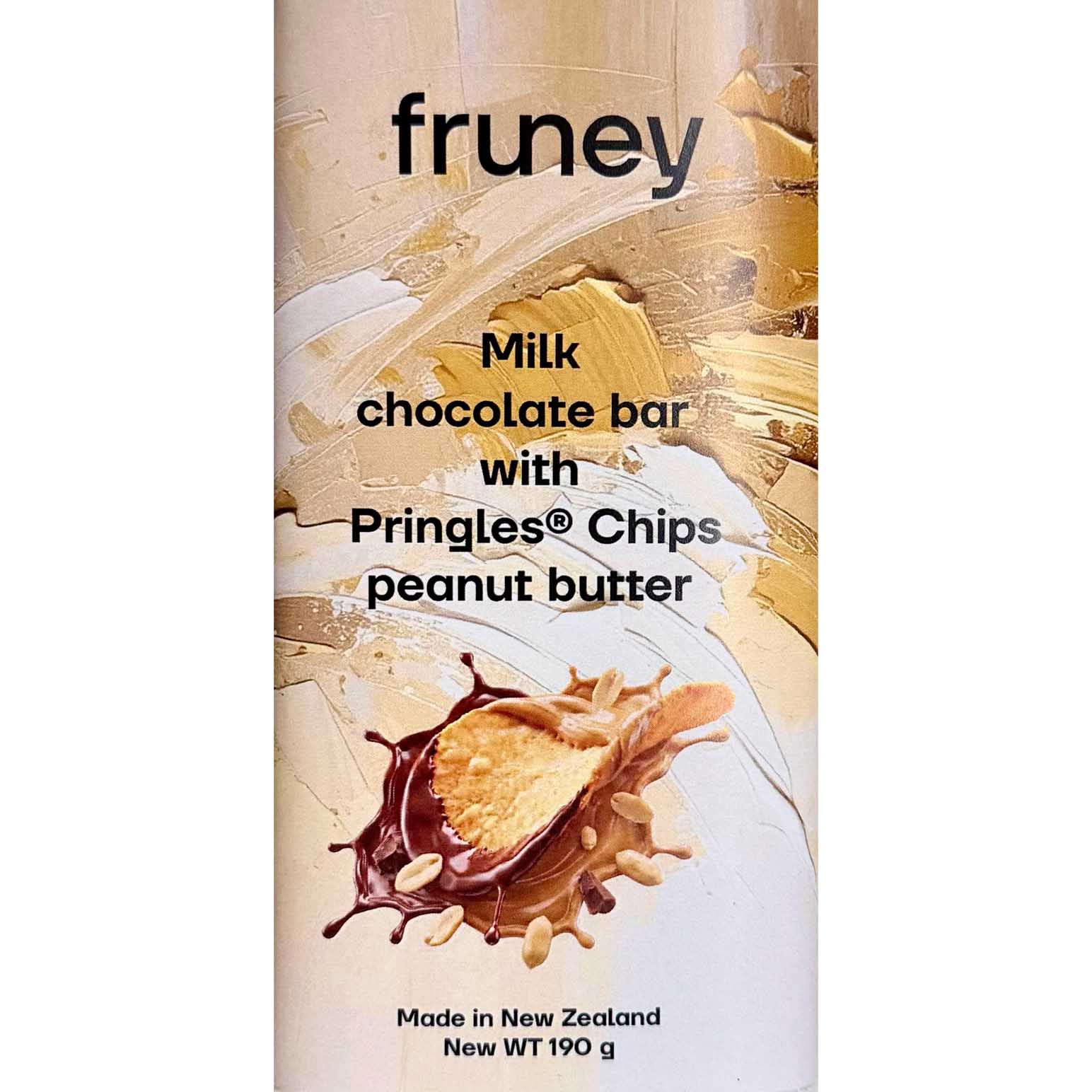 fruney Pringles Peanut Milk Chocolate Bar 180g