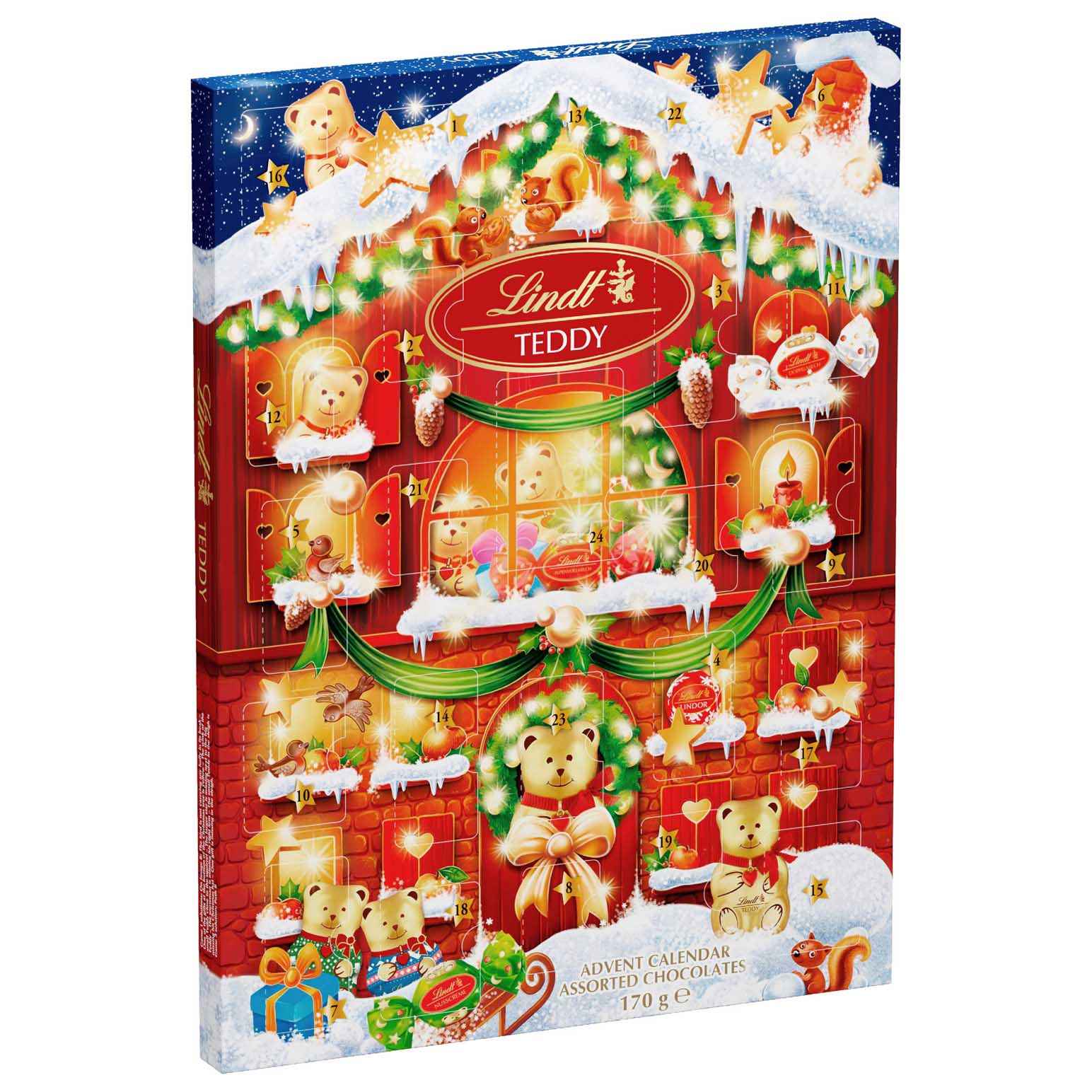 Lindt Teddy Advent Calendar 170g