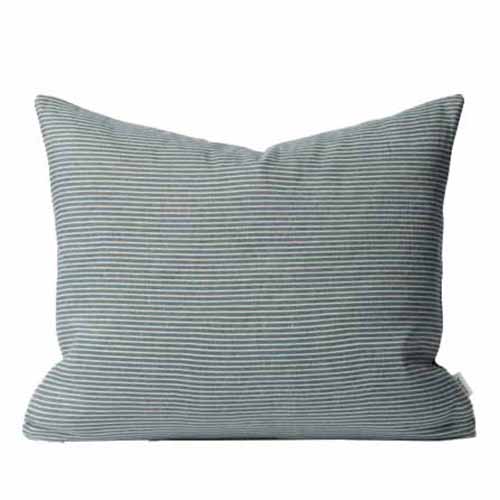 Città Reversible Pinstripe Cushion Cover 50x40cm - Cod/Coconut