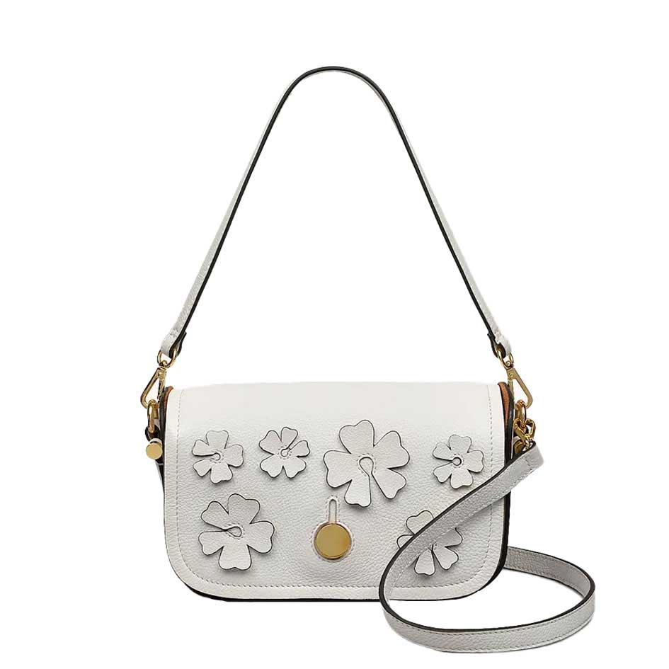 Radley Bathurst Mews Cutwork Floral Small Flapover Crossbody Bag