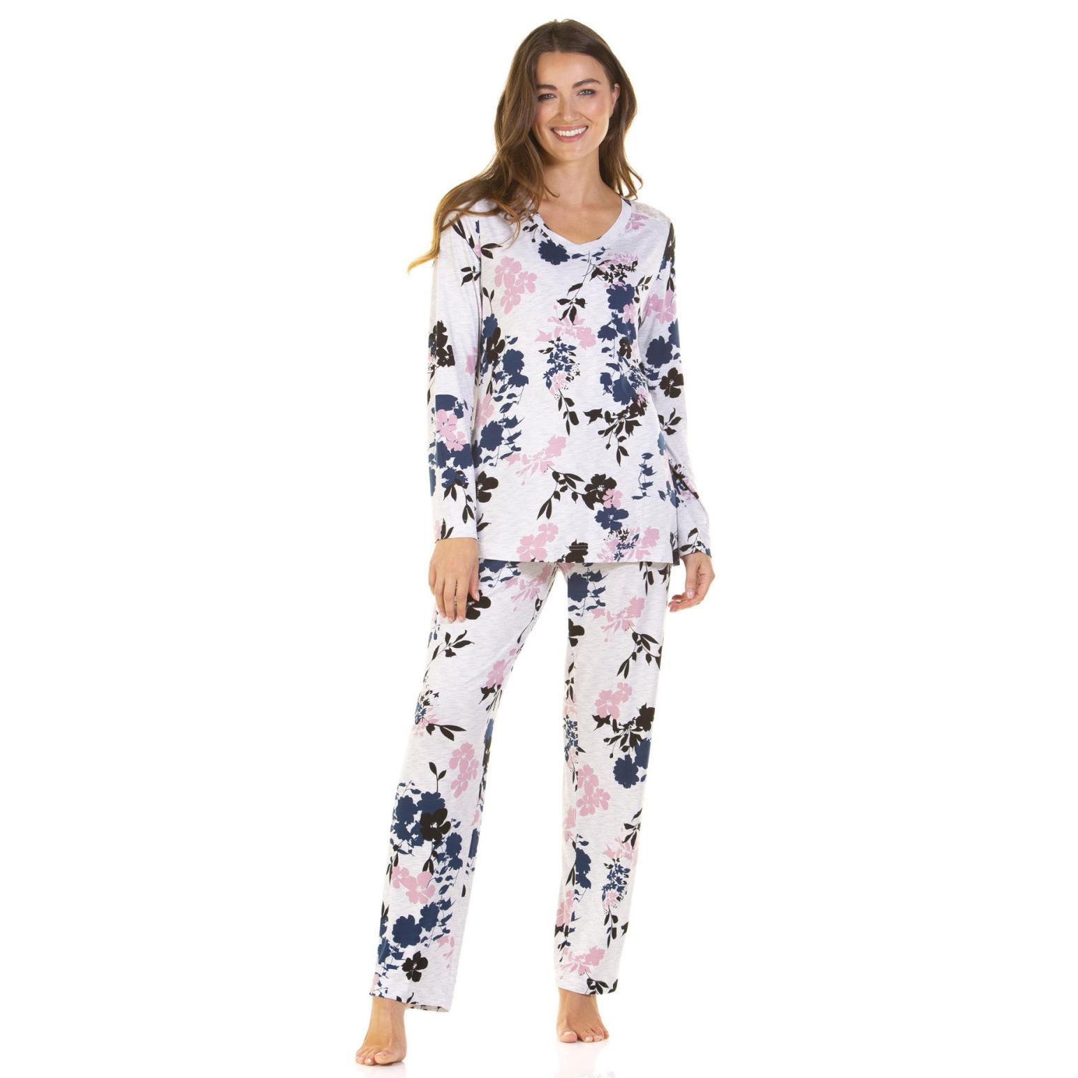 La Marquise Bamboo Lace  Long Sleeve Pyjamas