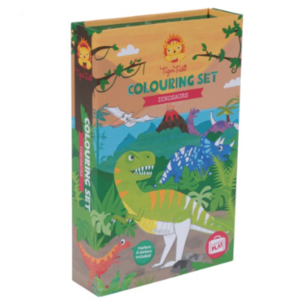 Tiger Tribe Colouring Set Dinosaur