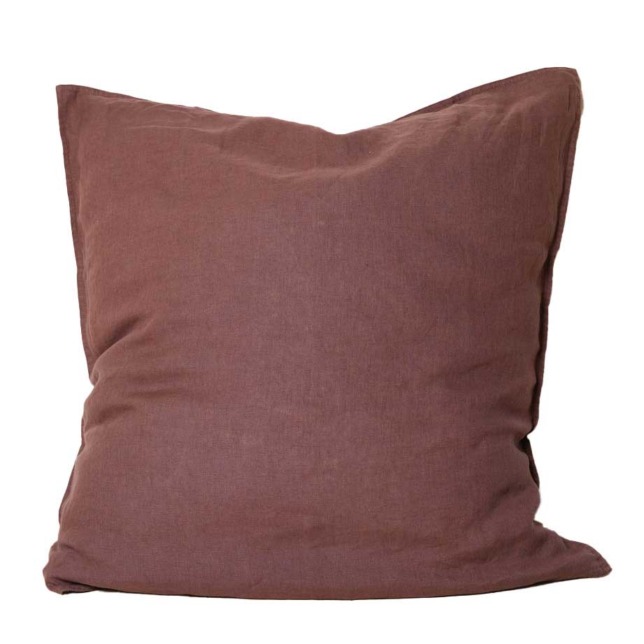 Home Lab 100% French Flax Linen Euro Pillowcase