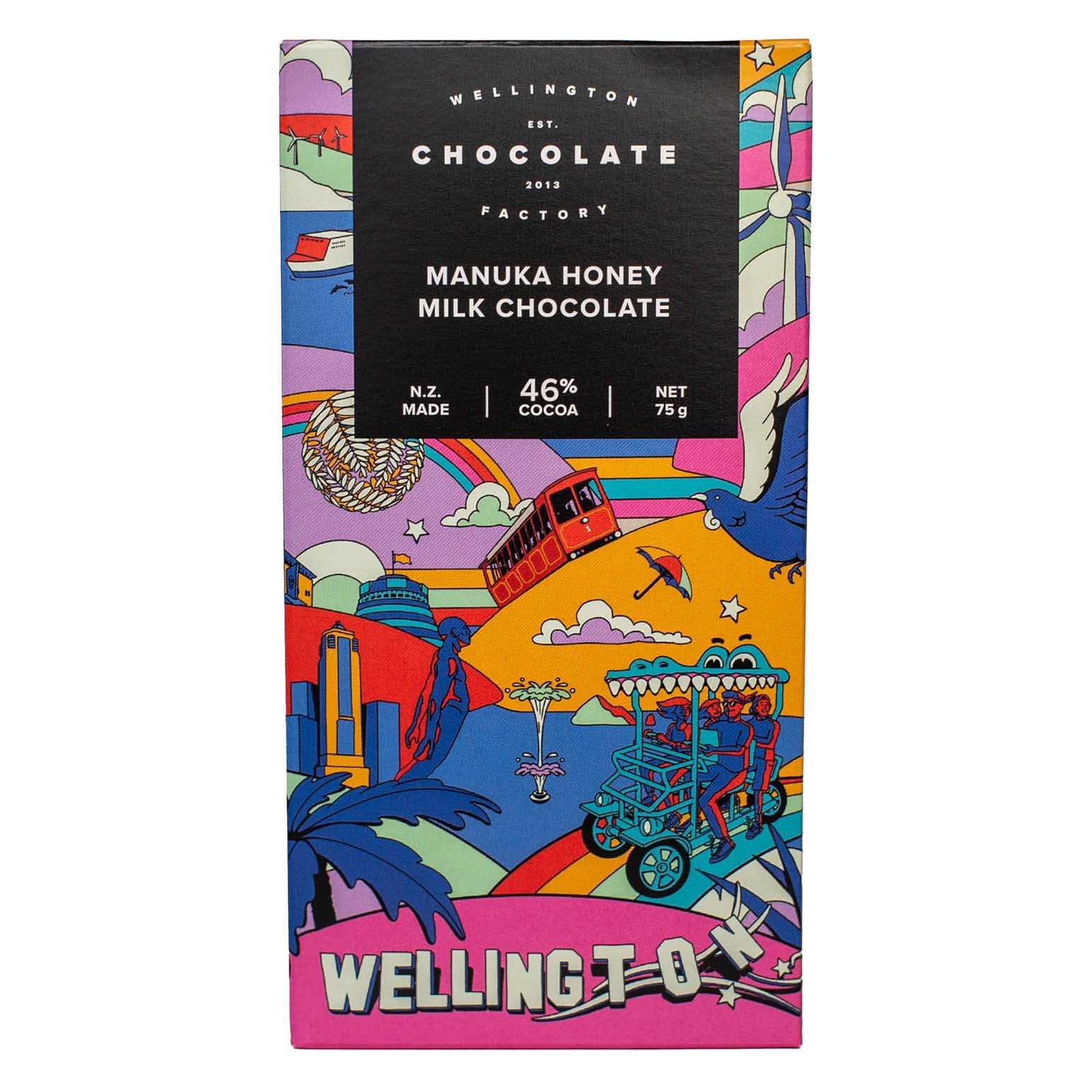 Wellington Chocolate Factory Manuka Honey Milk 75g