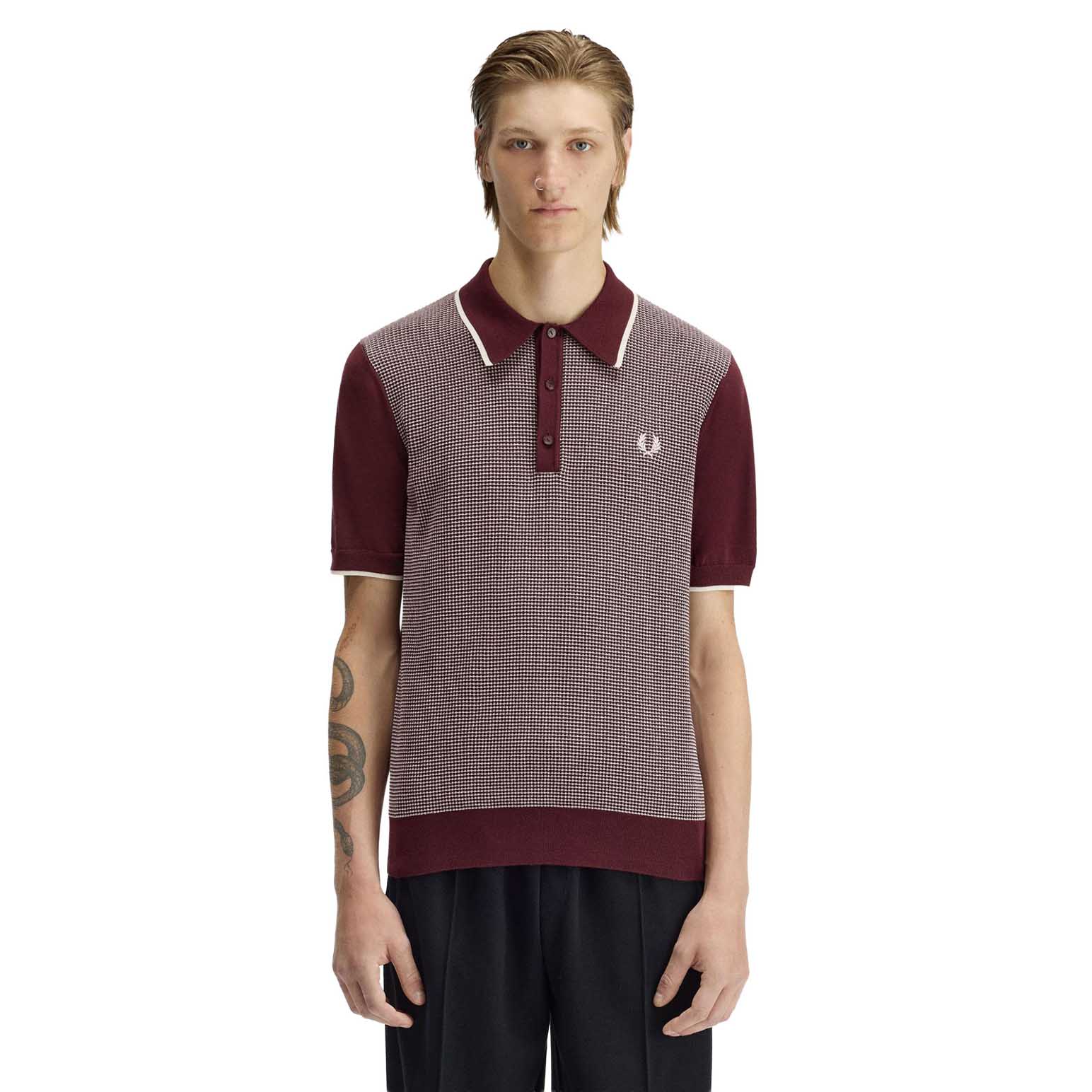 Fred Perry Tonic Waffle Knitted Shirt